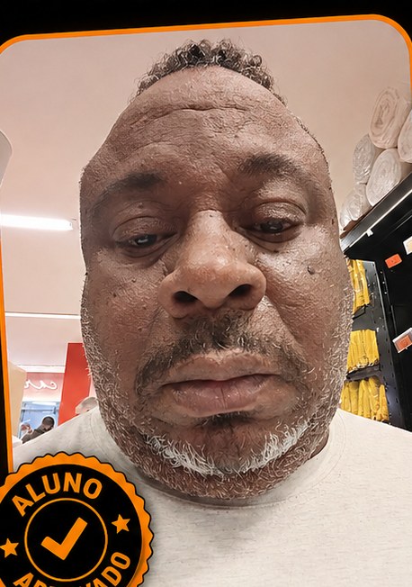 Foto de Carlos Alberto, aluno da Parceirão do Motorista