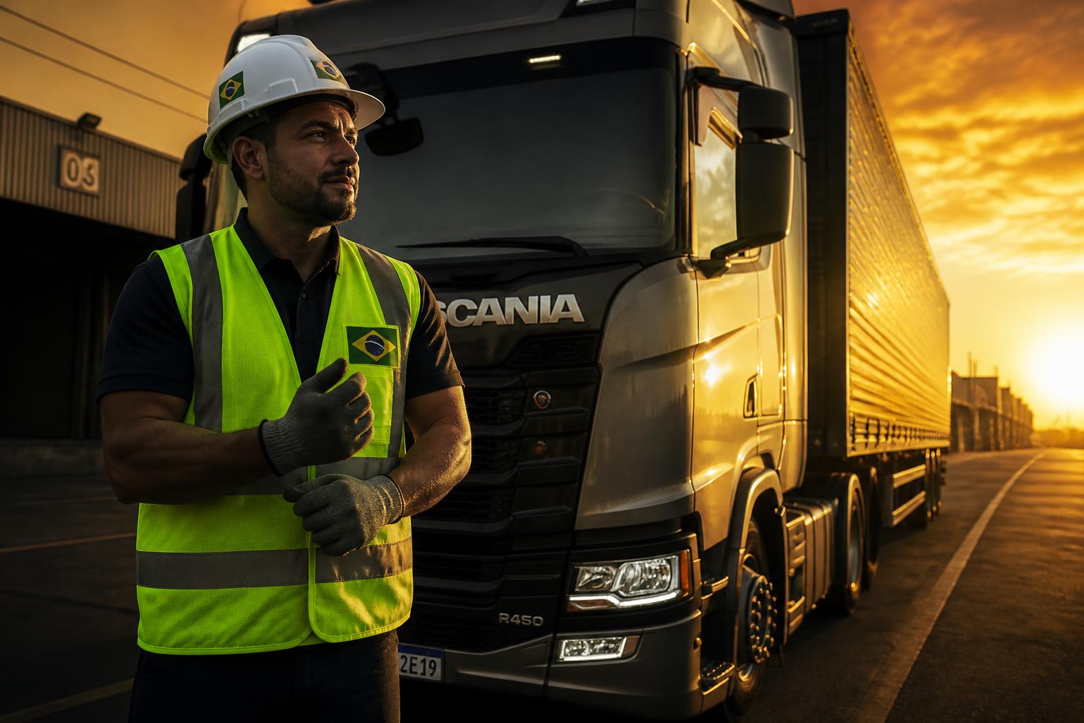 Trabalhador utilizando EPIs